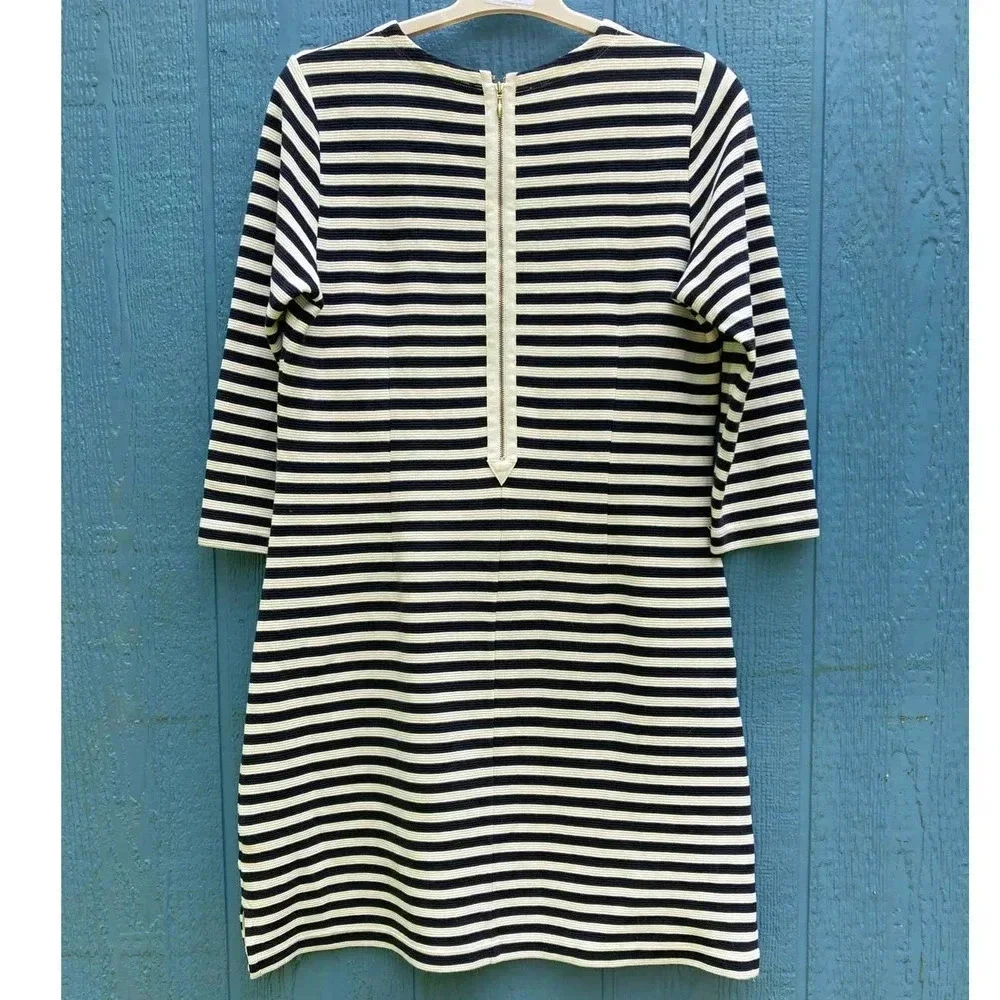 Vineyard Vines Women White Black Shift Dress Medium